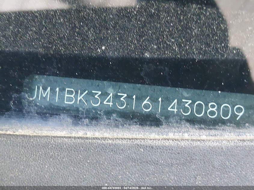 2006 Mazda Mazda3 S Touring VIN: JM1BK343161430809 Lot: 44743893