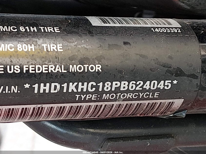 2023 Harley-Davidson Fltrx VIN: 1HD1KHC18PB624045 Lot: 44744045