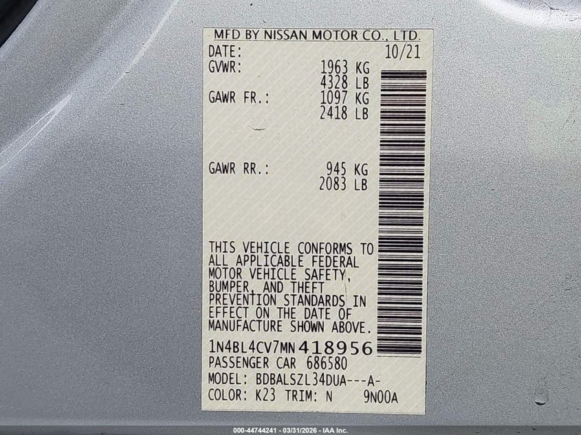 2002 Toyota Camry Solara Sle V6 VIN: 2T1CF28P82C594516 Lot: 44744241