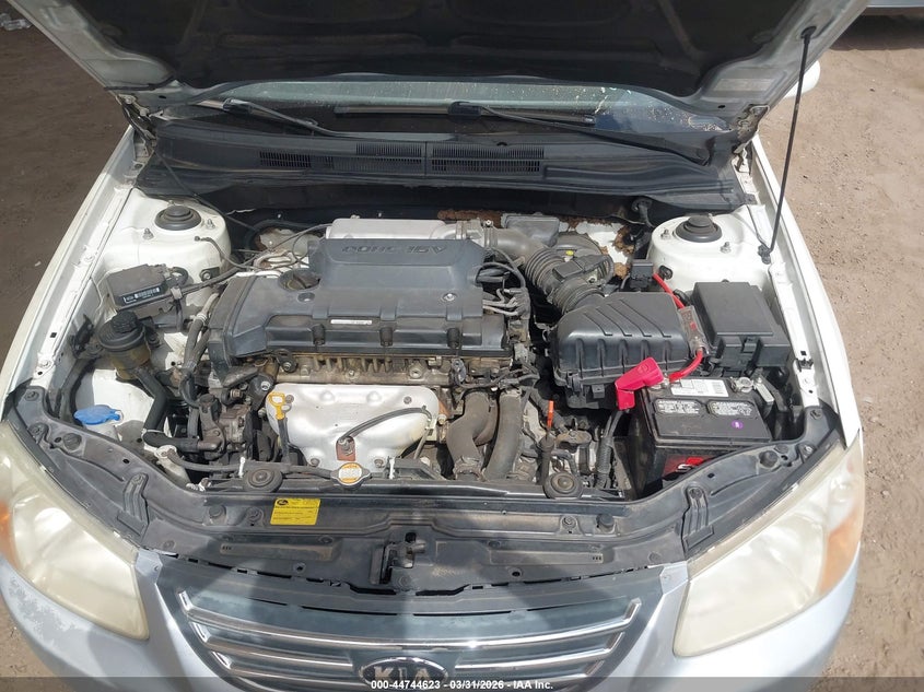 2009 Kia Spectra Ex VIN: KNAFE222195592916 Lot: 44744623