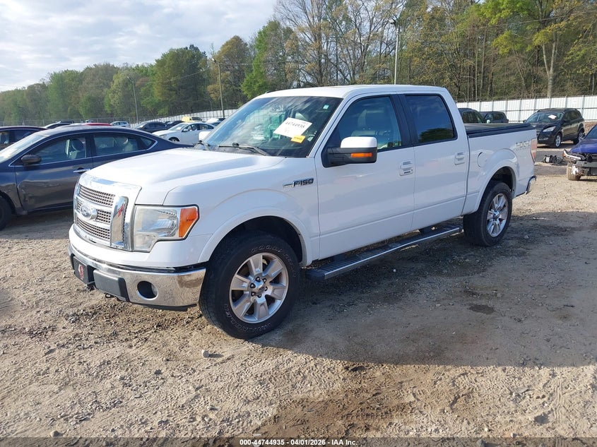 1FTFW1EF2CFC87922 2012 Ford F-150 5.0 Lariat White