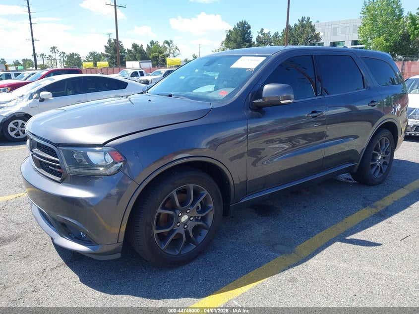 Vin: 1c4sdjct7gc468115, lot: 45242195, dodge durango r/t 20162