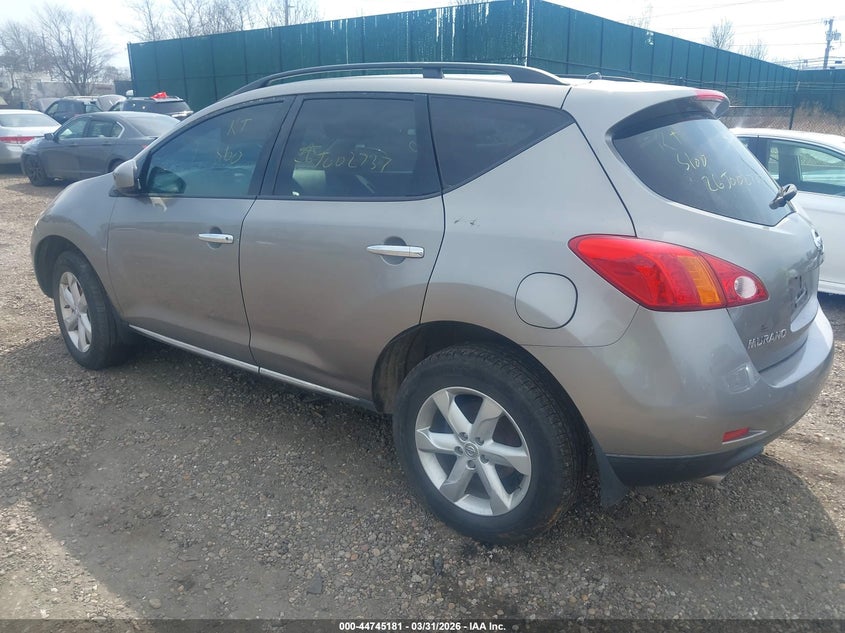 2009 Nissan Murano S VIN: JN8AZ18W19W207018 Lot: 44745181