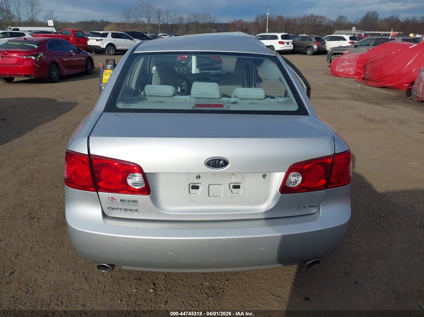2008 Kia Optima Lx V6 VIN: KNAGE124385244159 Lot: 44745318