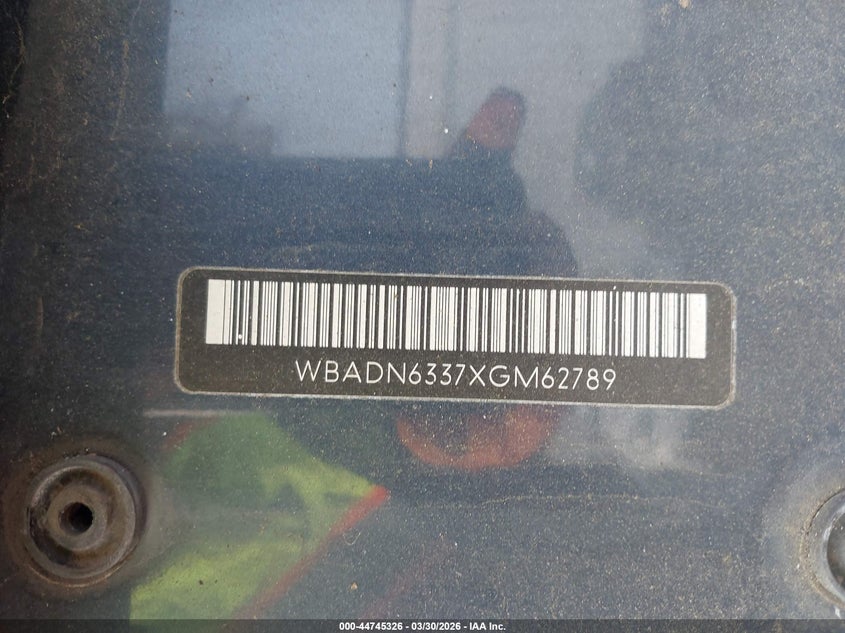 1999 BMW 540Ia VIN: WBADN6337XGM62789 Lot: 44745326