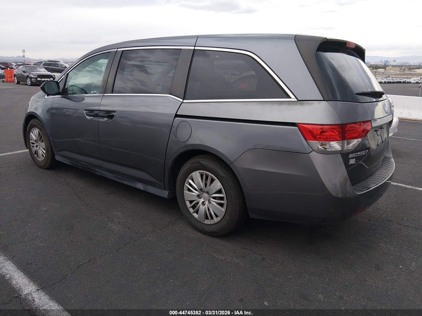 Vin: 5fnrl5h25gb081932, lot: 45242577, honda odyssey lx 20163