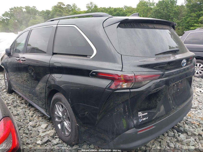 Vin: 5tdyrkec4ss244614, lot: 45242829, toyota sienna xle 20253