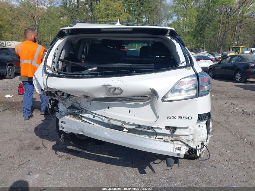2012 Lexus Rx 3.5 Rx 350 white Lot 111044745698 Vin 2T2ZK1BAXCC084878