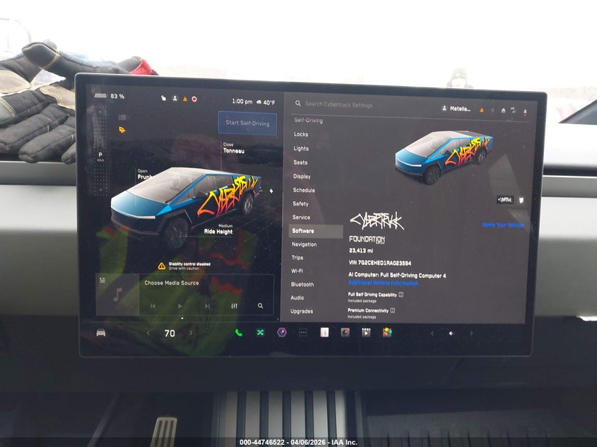 2024 Tesla Cybertruck All-Wheel Drive VIN: 7G2CEHED1RA023594 Lot: 44746522