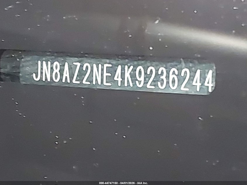 2019 Infiniti Qx80 Luxe VIN: JN8AZ2NE4K9236244 Lot: 44747150