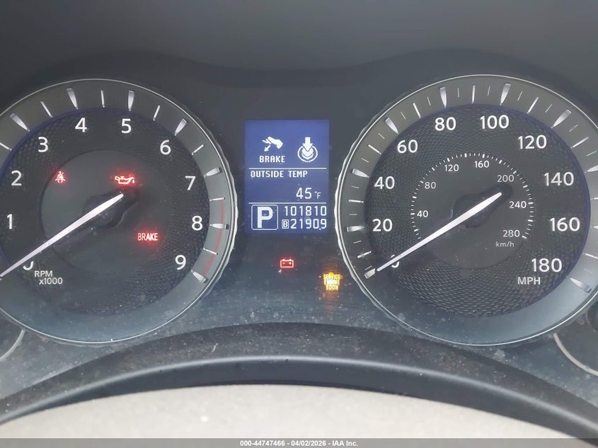 2012 Infiniti M37X VIN: JN1BY1AR0CM392790 Lot: 44747466