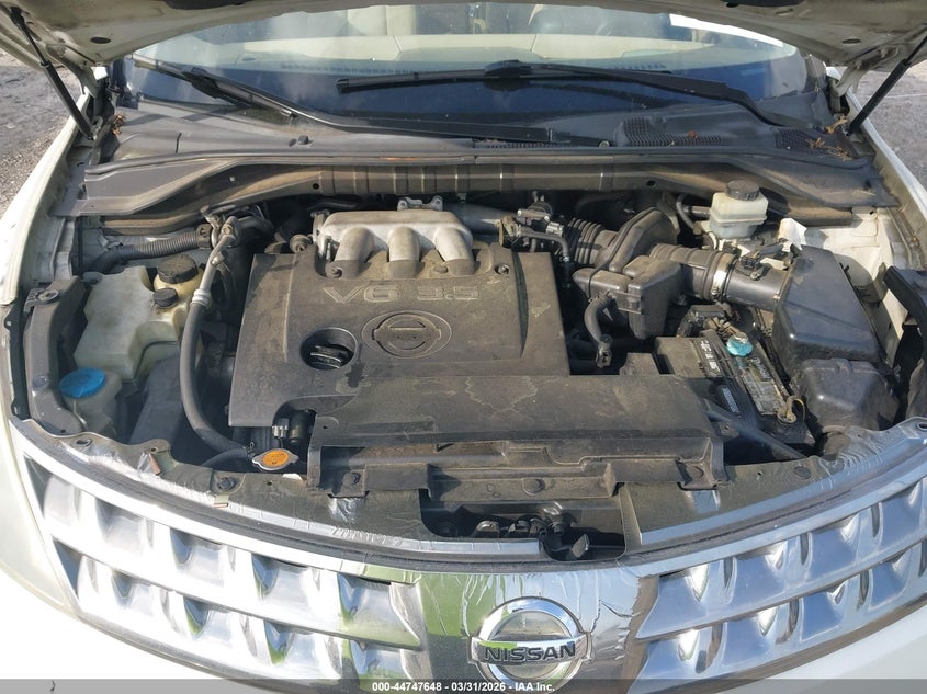 2006 Nissan Murano S VIN: JN8AZ08TX6W425423 Lot: 44747648