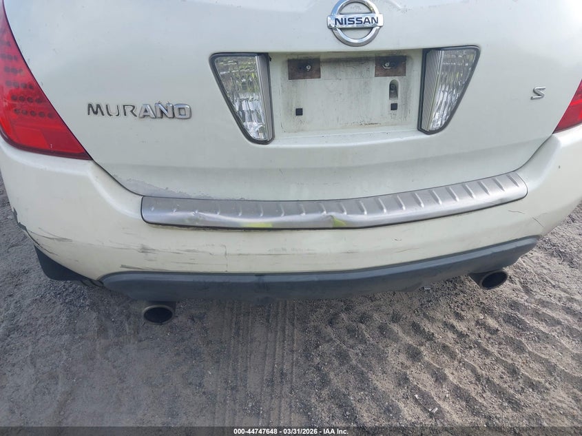 2006 Nissan Murano S VIN: JN8AZ08TX6W425423 Lot: 44747648