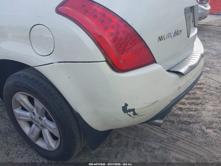 2006 Nissan Murano S VIN: JN8AZ08TX6W425423 Lot: 44747648