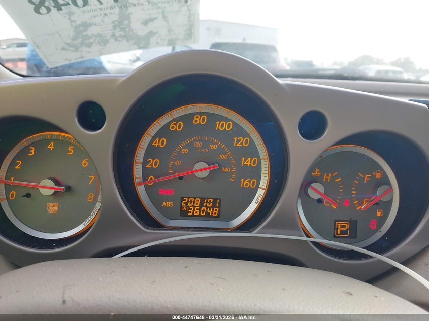 2006 Nissan Murano S VIN: JN8AZ08TX6W425423 Lot: 44747648