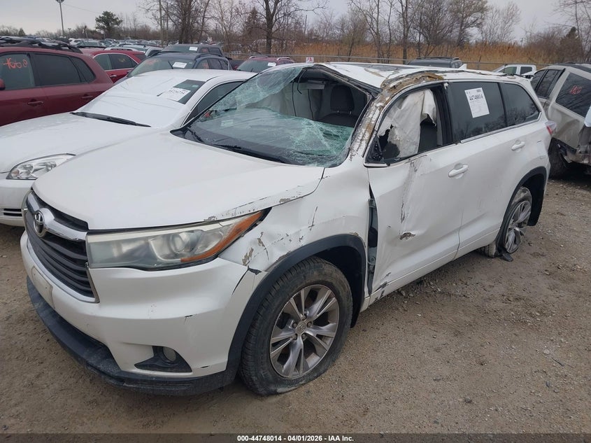 2015 Toyota Highlander Xle V6 5TDJKRFH3FS109378 photo 1