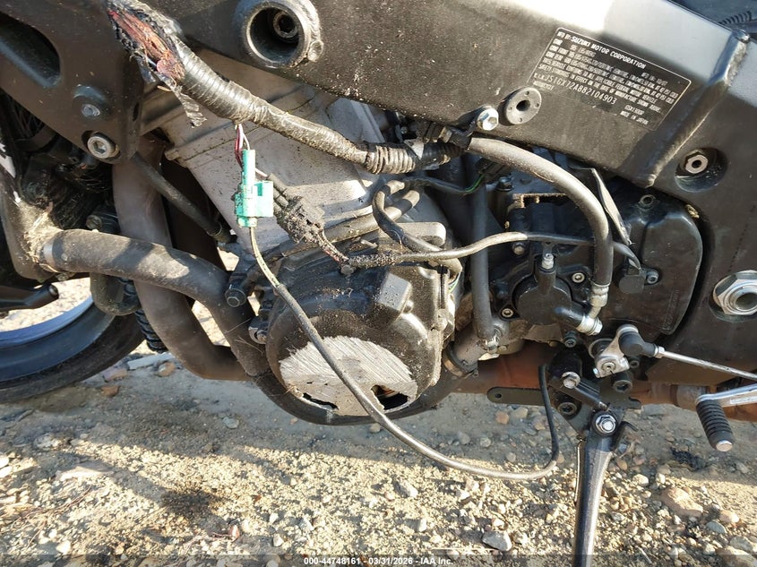 2008 Suzuki Gsx1300 R VIN: JS1GX72A882104903 Lot: 44748161