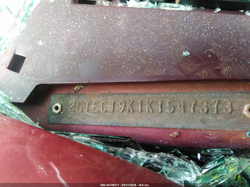 1989 GMC Sierra C1500 VIN: 2GTEC19K1K1547373 Lot: 44748211