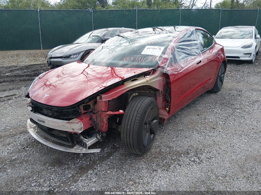 Vin: 5yj3e1eb0mf988130, lot: 45245765, tesla model 3 long range dual motor all-wheel drive 20212