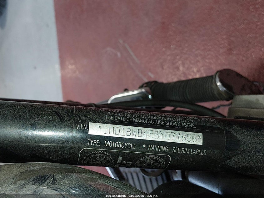 2003 Harley-Davidson Flstci Anniversary VIN: 1HD1BWB453Y077856 Lot: 44748595