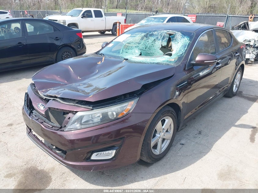 Vin: 5xxgm4a78eg351587, lot: 45246262, kia optima lx 20142