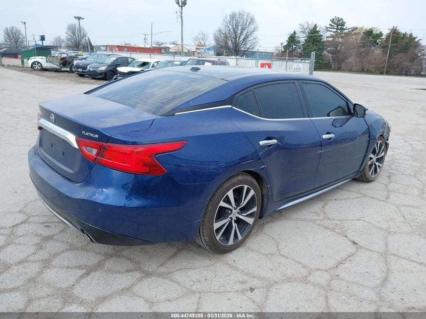 Vin: 1n4aa6apxjc396055, lot: 45246403, nissan maxima 3.5 platinum 20184
