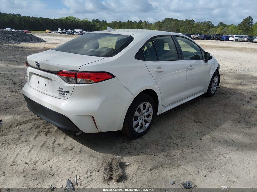 Vin: jtdbcmfe5r3040502, lot: 45246420, toyota corolla hybrid le 20244
