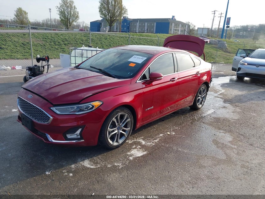 2019 Ford Fusion Hybrid Titanium 3FA6P0RU2KR137221 photo 1