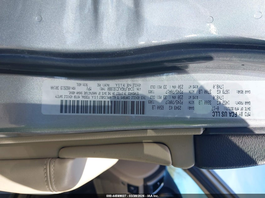 2018 Jeep Grand Cherokee Laredo E 4X4 VIN: 1C4RJFAGXJC161880 Lot: 44749327