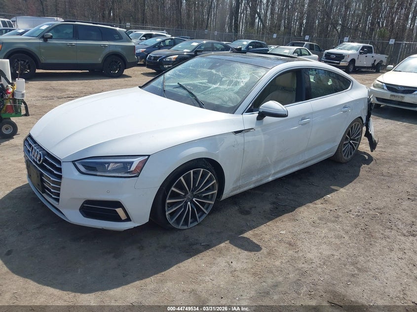 Vin: waubncf58ja133063, lot: 45246729, audi a5 2.0t premium 20182