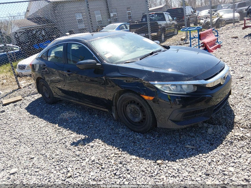 2017 Honda Civic 2.0 Lx Black Lot 111044749592 Vin 19XFC2F58HE037705