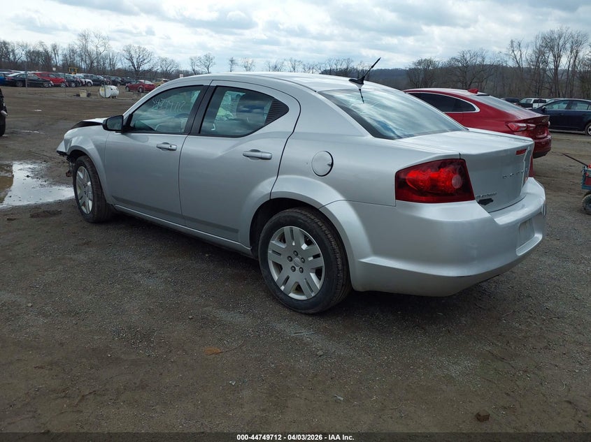 Vin: 1c3cdzab7cn224349, lot: 45246908, dodge avenger se 20123