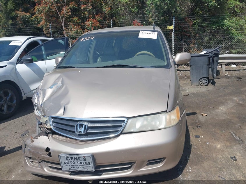 2002 Honda Odyssey Ex-L VIN: 5FNRL189X2B029324 Lot: 44749881