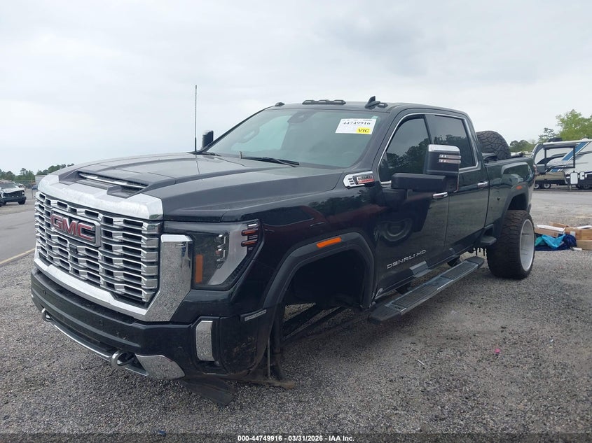 2024 Gmc SIERRA 2500Hd 4Wd Standard Bed Denali black Lot 111044749916 Vin 1GT49REY9RF242919