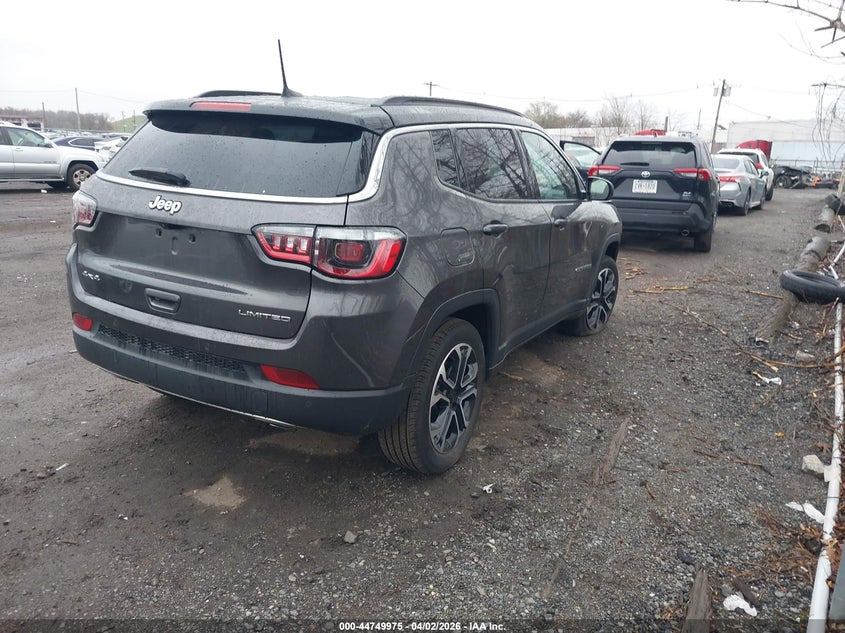 Vin: 3c4njdcn9pt574823, lot: 45247170, jeep compass limited 4x4 20234