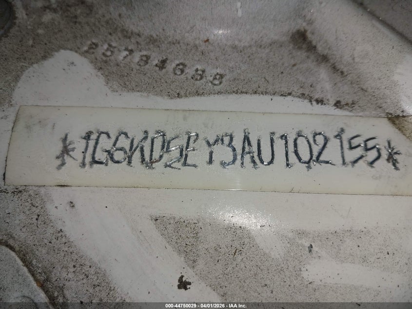 2010 Cadillac Dts Luxury Collection VIN: 1G6KD5EY3AU102155 Lot: 44750029