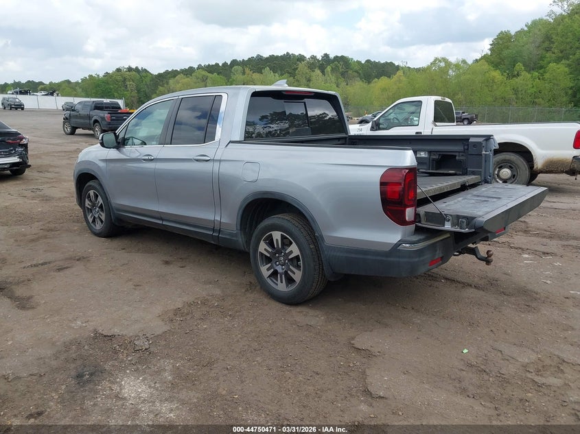 2019 Honda Ridgeline Rtl VIN: 5FPYK3F53KB000796 Lot: 44750471