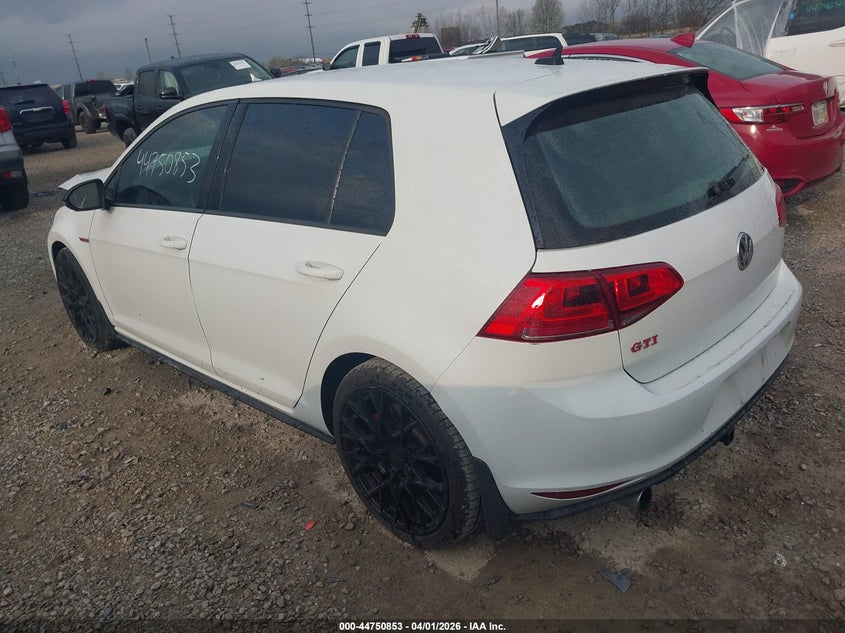 2017 Volkswagen Golf Gti Autobahn 4-Door/S 4-Door/Se 4-Door/Sport 4-Door