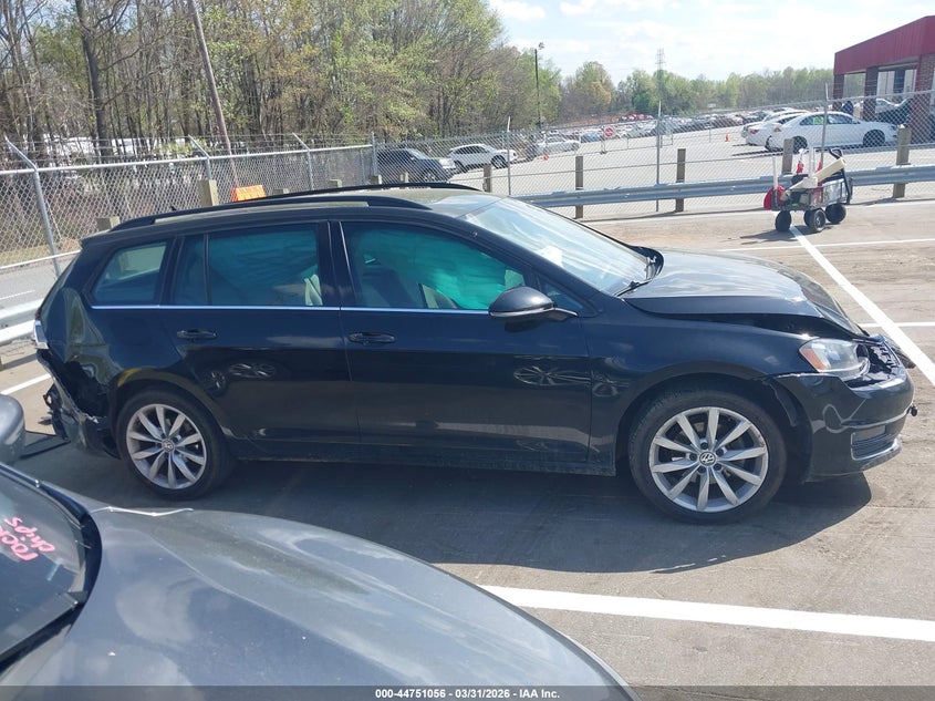 2015 Volkswagen Golf Sportwagen Tdi Se 4-Door VIN: 3VWCA7AU5FM510254 Lot: 44751056