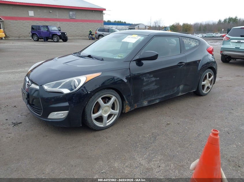 2012 Hyundai Veloster Base W/Red/Black