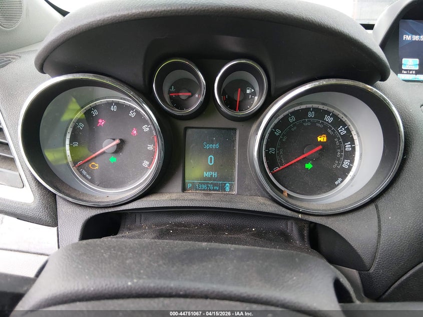 2015 Buick Encore VIN: KL4CJASB1FB193250 Lot: 44751067