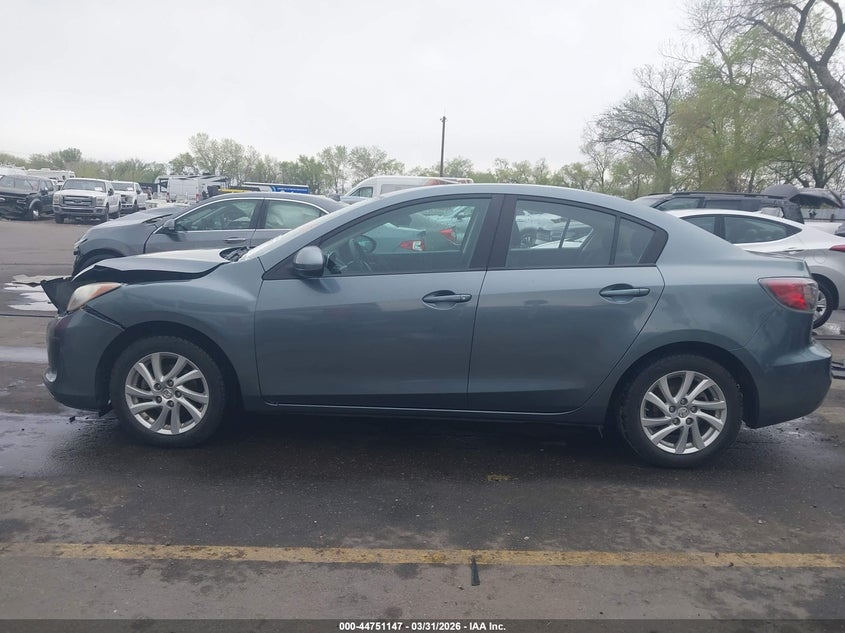 2012 Mazda 3 2.0 I Touring blue Lot 111044751147 Vin JM1BL1V71C1691825