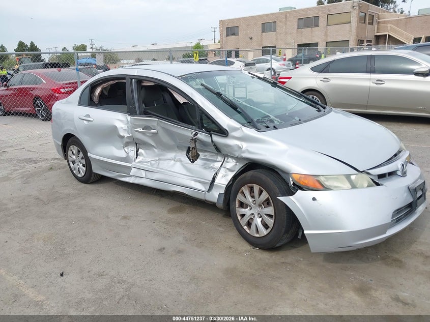 2008 HONDA CIVIC SEDAN 1.8L I-4 VVT, 140HP