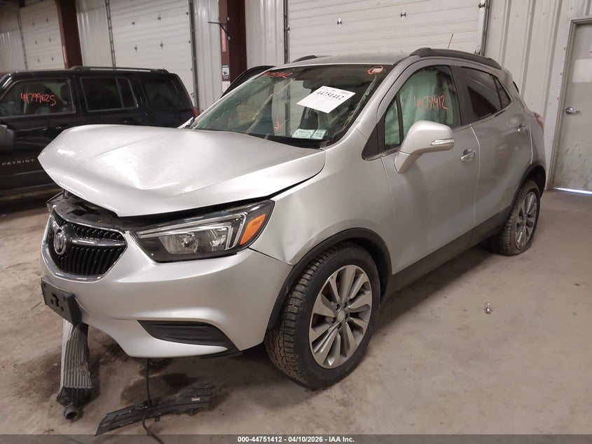 2019 Buick Encore 1.4 Fwd Preferred silver Lot 111044751412 Vin KL4CJASB5KB700838