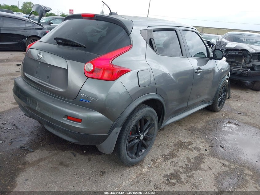 2012 Nissan Juke 1.6 Sv grey Lot 111044751442 Vin JN8AF5MV3CT112403