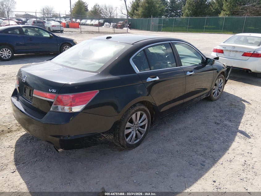 2012 Honda Accord 3.5 3.5 Ex-L black Lot 111044751466 Vin 1HGCP3F86CA036198