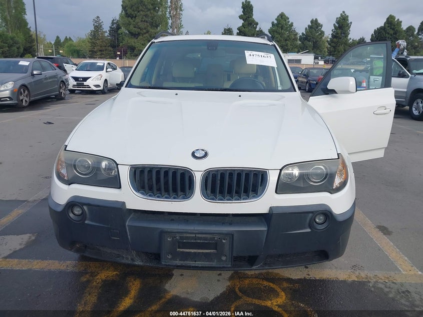 2005 BMW X3 2.5I VIN: WBXPA73465WC47200 Lot: 44751637