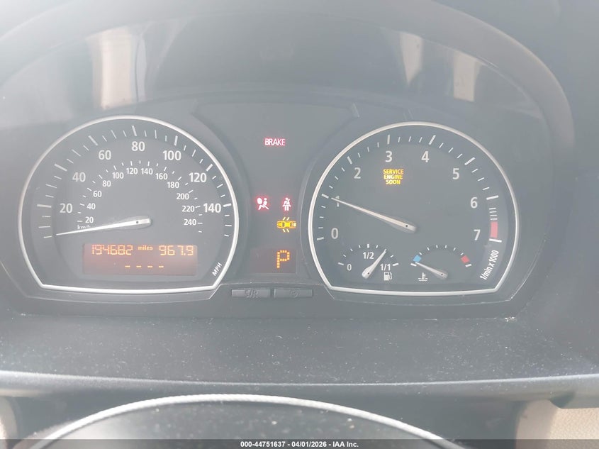 2005 BMW X3 2.5I VIN: WBXPA73465WC47200 Lot: 44751637