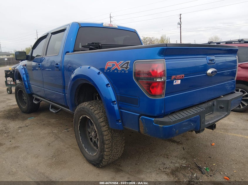 2012 Ford F-150 5.0 Fx4 blue Lot 111044751654 Vin 1FTFW1EF9CFB48337