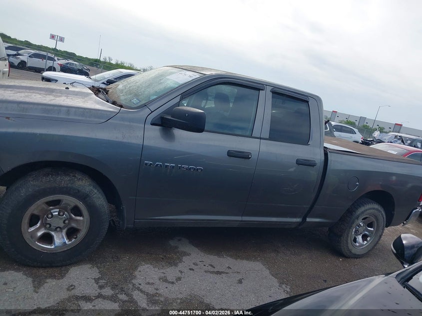 2012 Ram 1500 4.7 Ram St grey Lot 111044751700 Vin 1C6RD6FP8CS101225